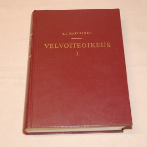 Y.J. Hakulinen Velvoiteoikeus I